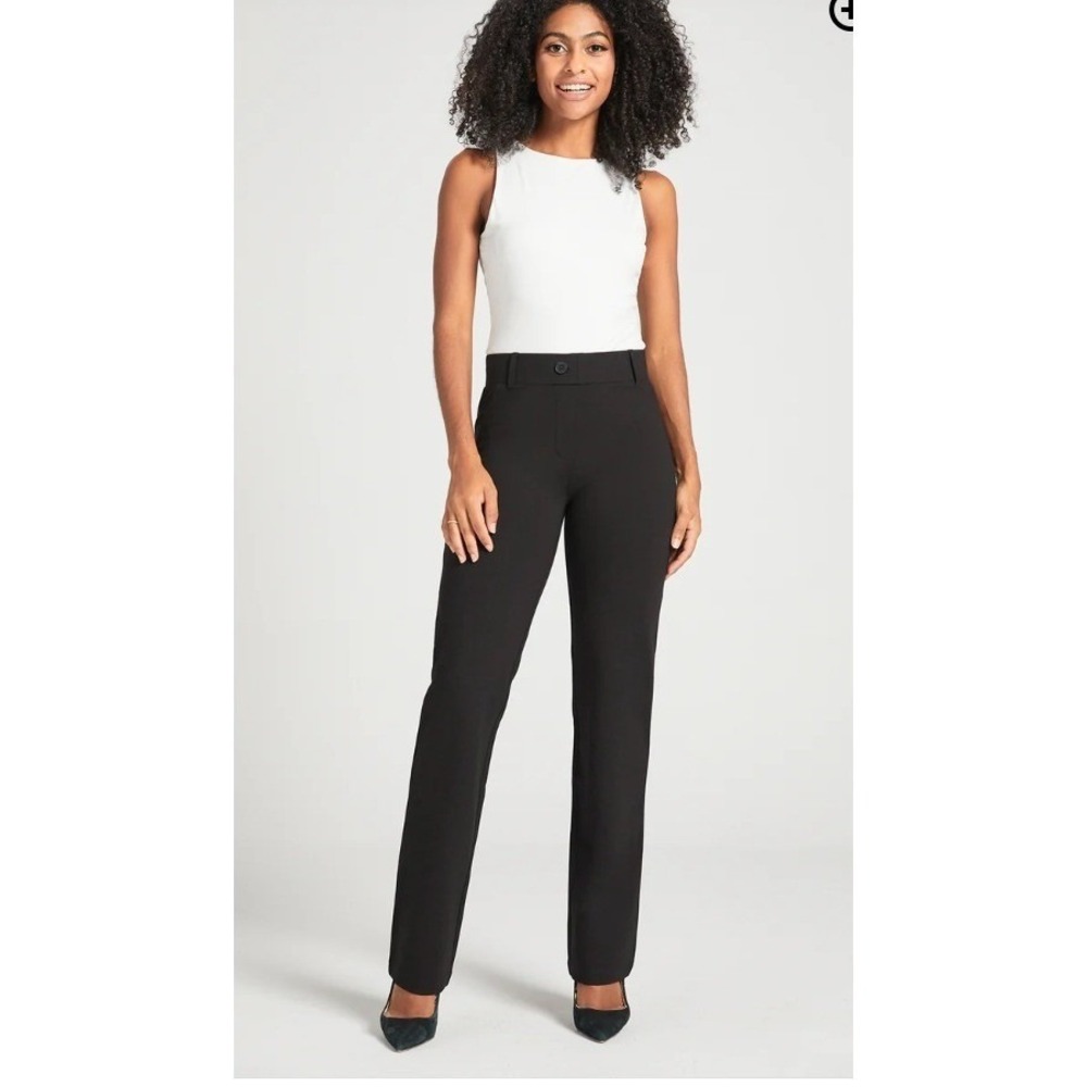 Betabrand Pants Womens Small Black Classic Dress Yoga DPYP‎ Ponte Stretch